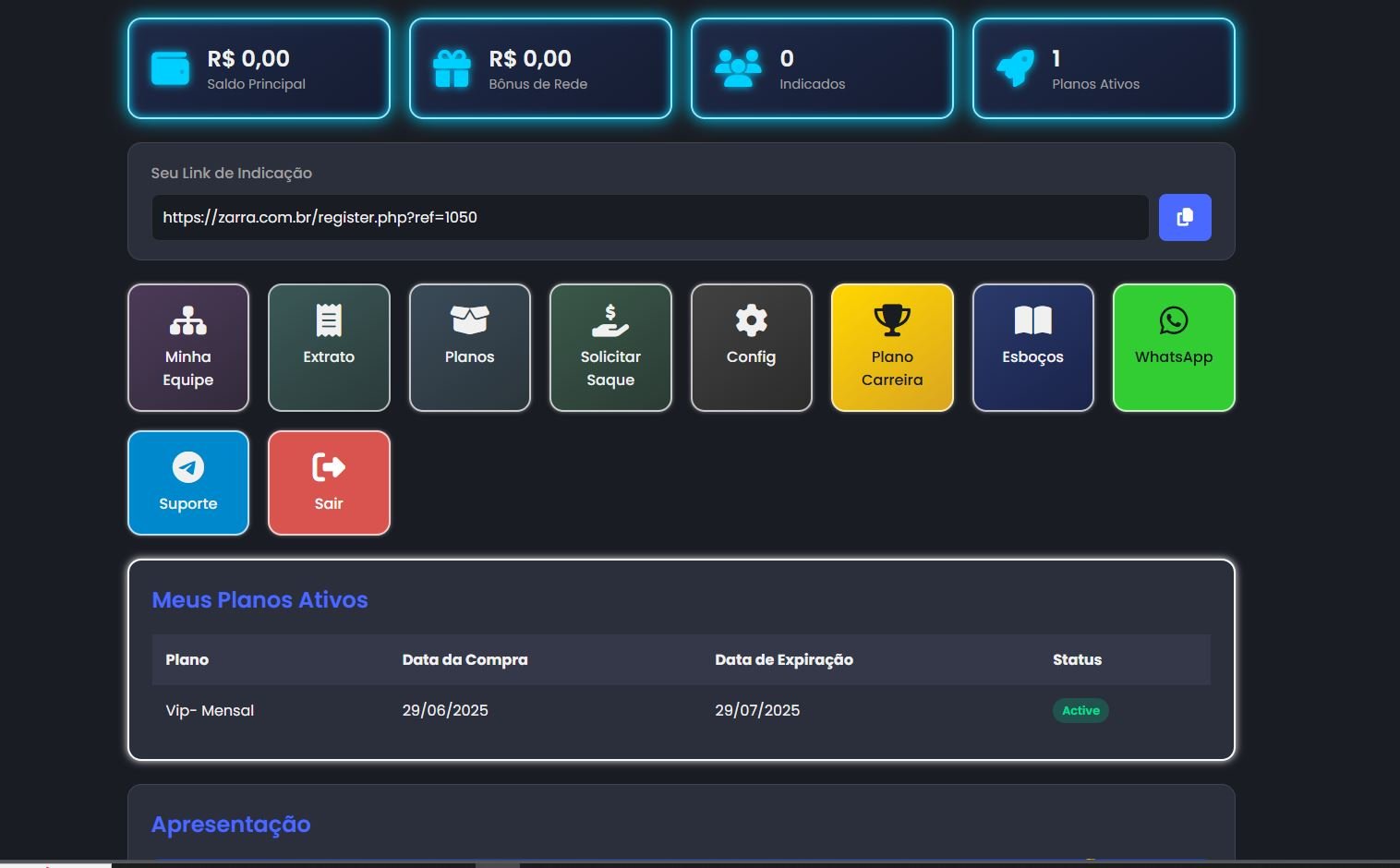 Capa do produto Afiliado com comissão e ativação  Escritas Aulas
