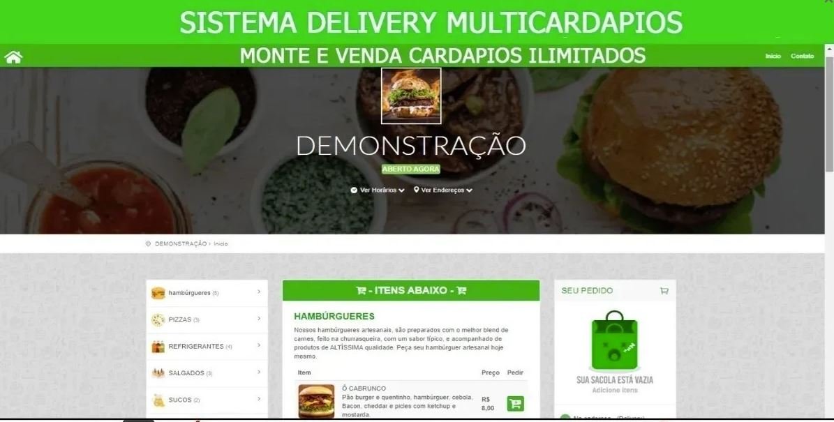 Capa do produto Sistema Delivery  Multilojas